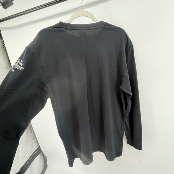 Harley Davidson Men's Large Black Long Sleeve Shirt Crew Neck Newnan, Georgia - Picture 8 of 12